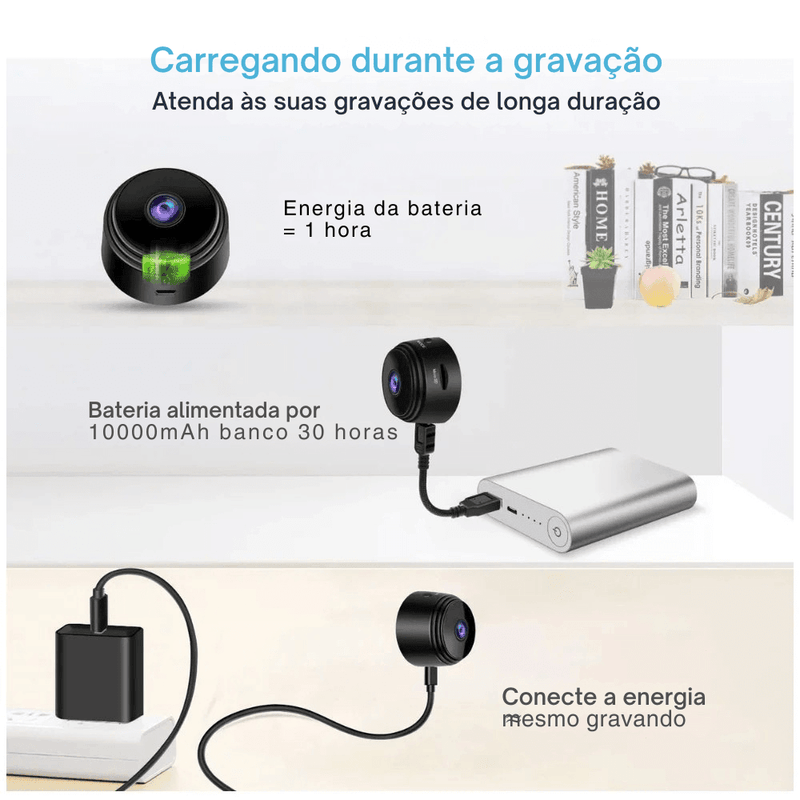 Mini Câmera A9 Monitoramento e Segurança