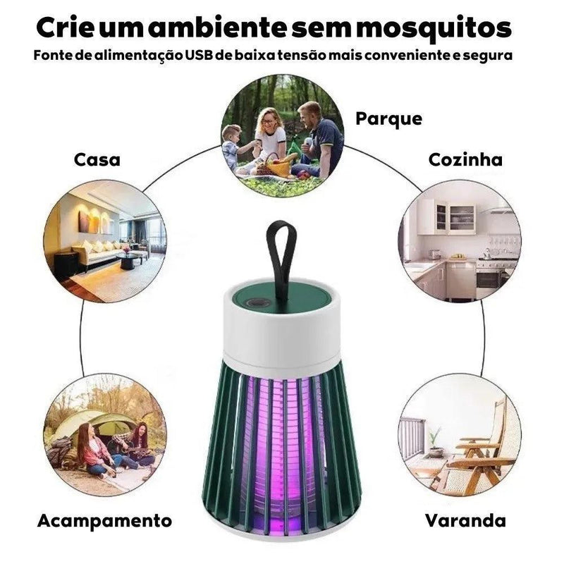 LumiGuard - Lâmpada Elétrica Mata-Mosquitos com Luz UV