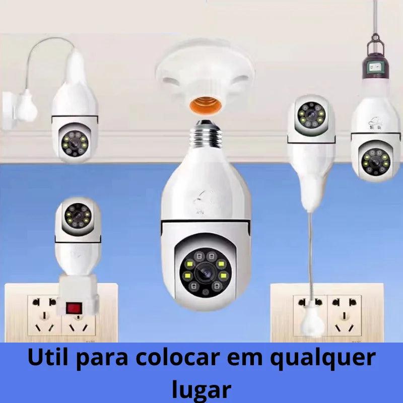 Câmera de Vigilância Lâmpada WiFi