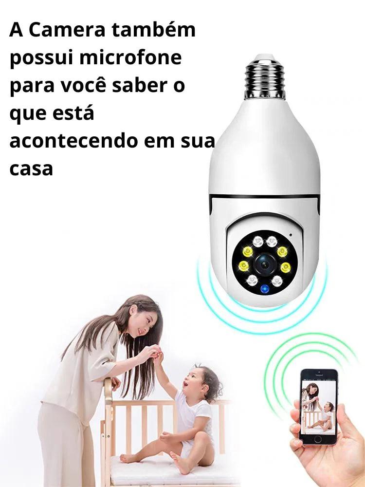 Câmera de Vigilância Lâmpada WiFi