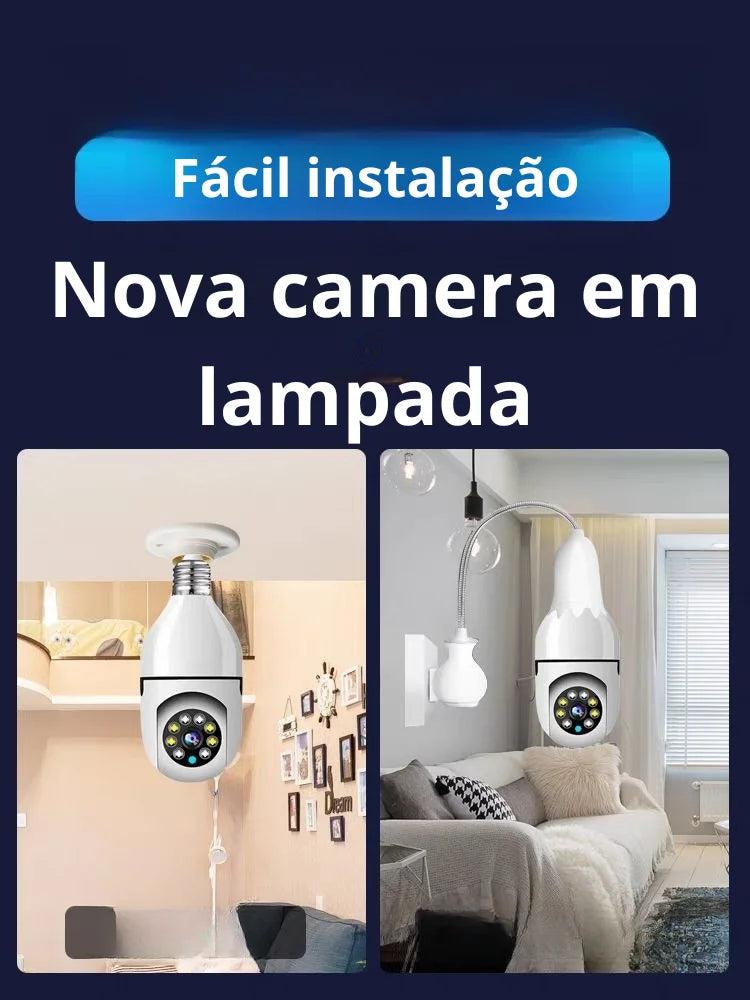 Câmera de Vigilância Lâmpada WiFi